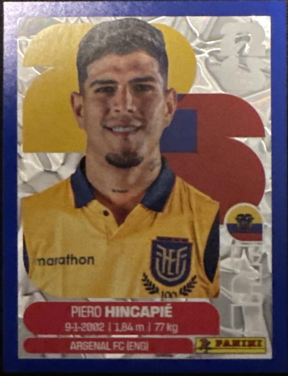 Piero Hincapie [Blue Crumple] #ECU4