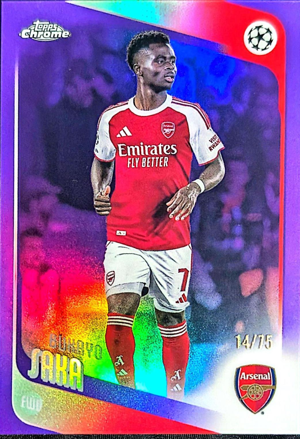 Bukayo Saka [Purple Refractor] #12