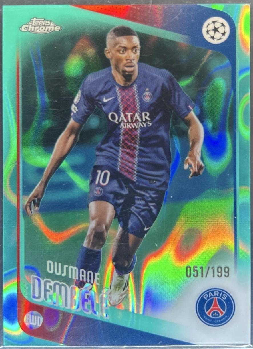 Ousmane Dembele [Aqua Lava Refractor] #3