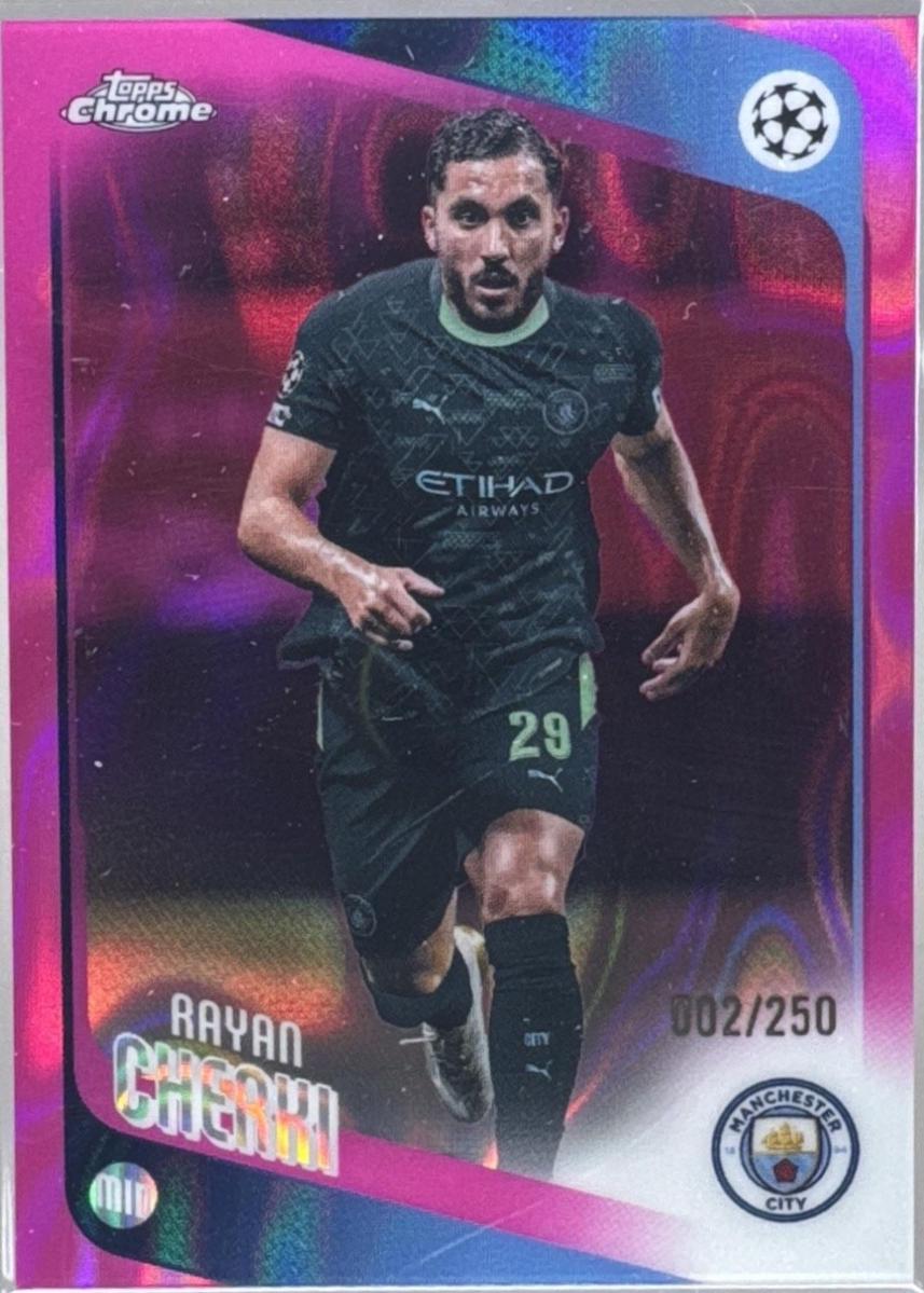 Rayan Cherki [Pink Lava Refractor] #1