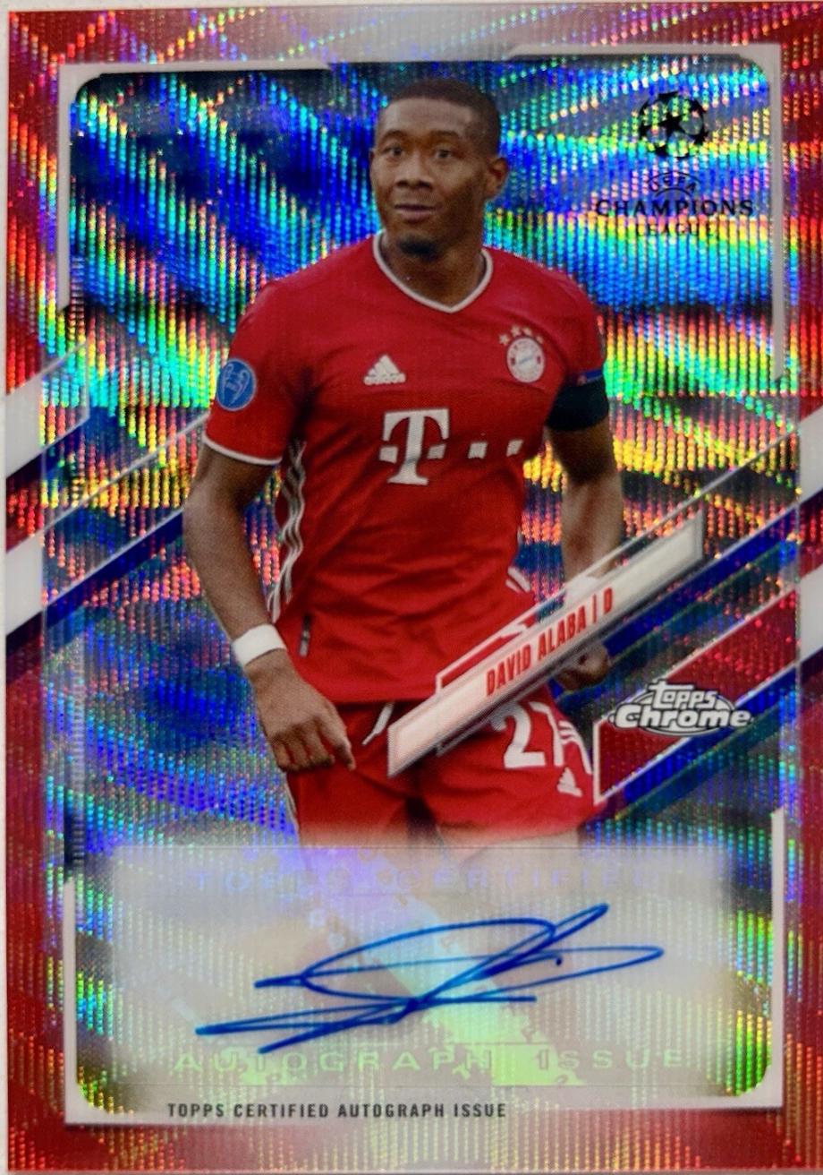 David Alaba [Red Wave Refractor] #CA-DA