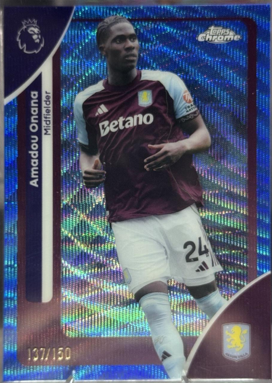 Amadou Onana [Blue Wave Refractor] #24