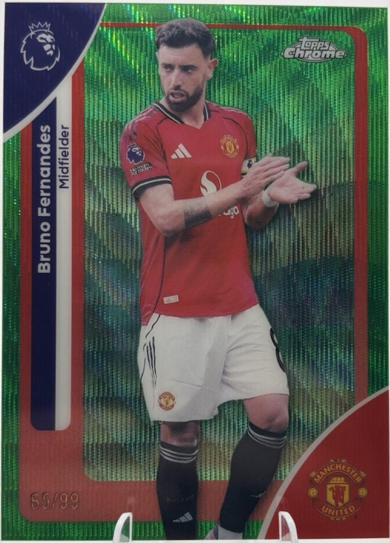 Bruno Fernandes [Green Wave Refractor] #135