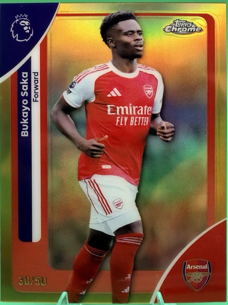 Bukayo Saka [Gold Refractor] #13