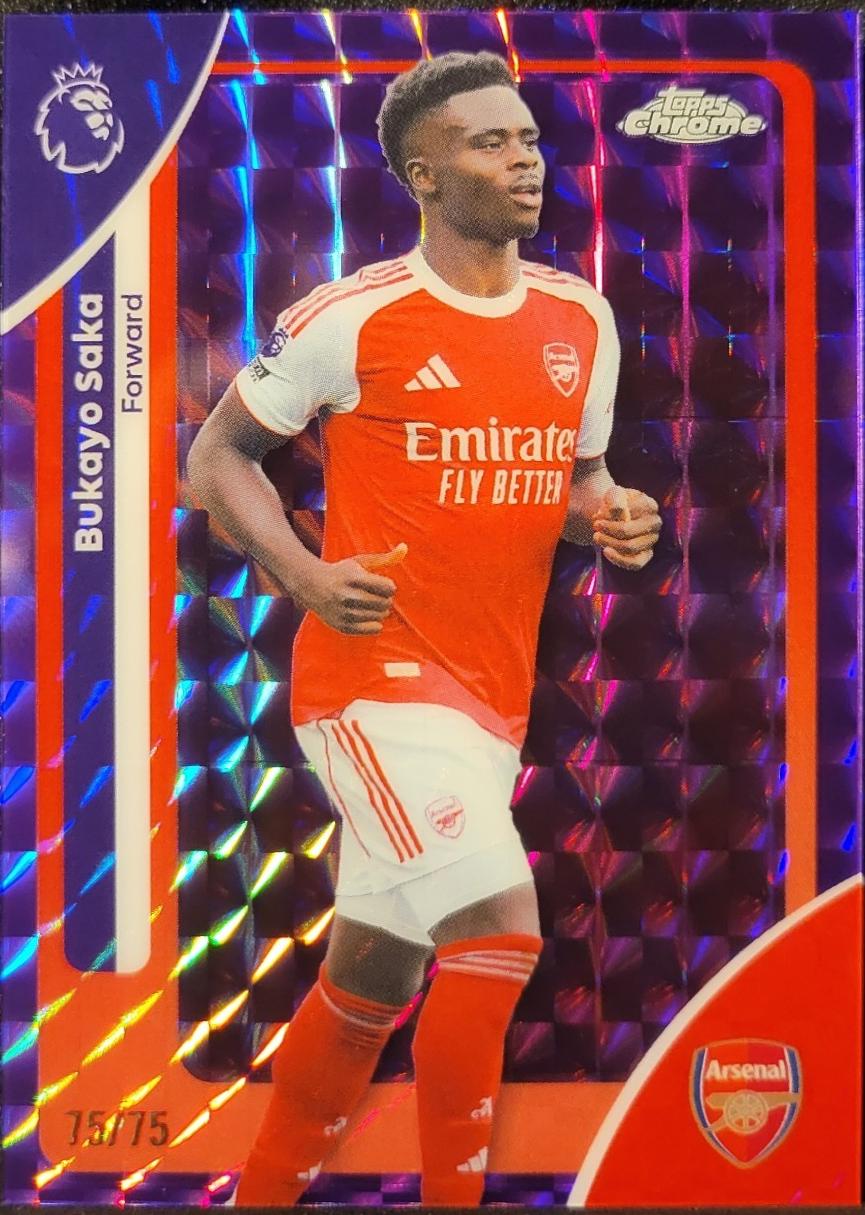 Bukayo Saka [Purple Geometric Refractor] #13