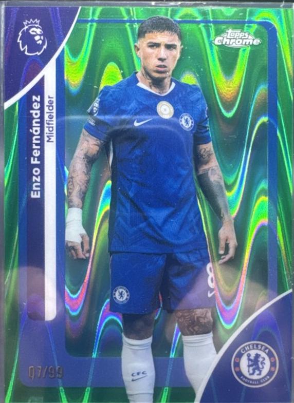 Enzo Fernandez [Green RayWave Refractor] #66