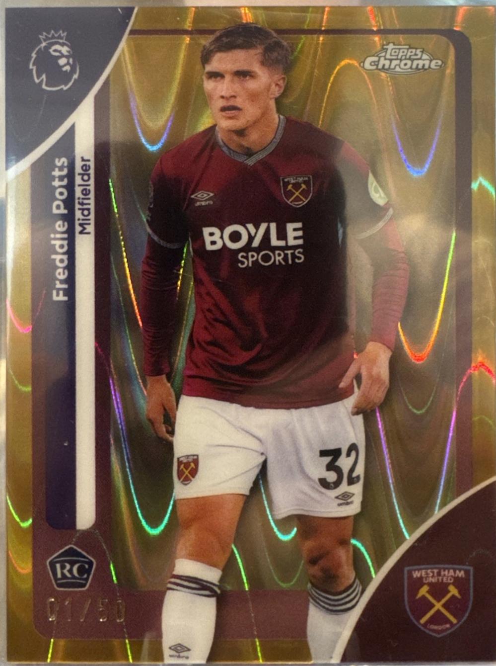 Freddie Potts [Gold RayWave Refractor] #186