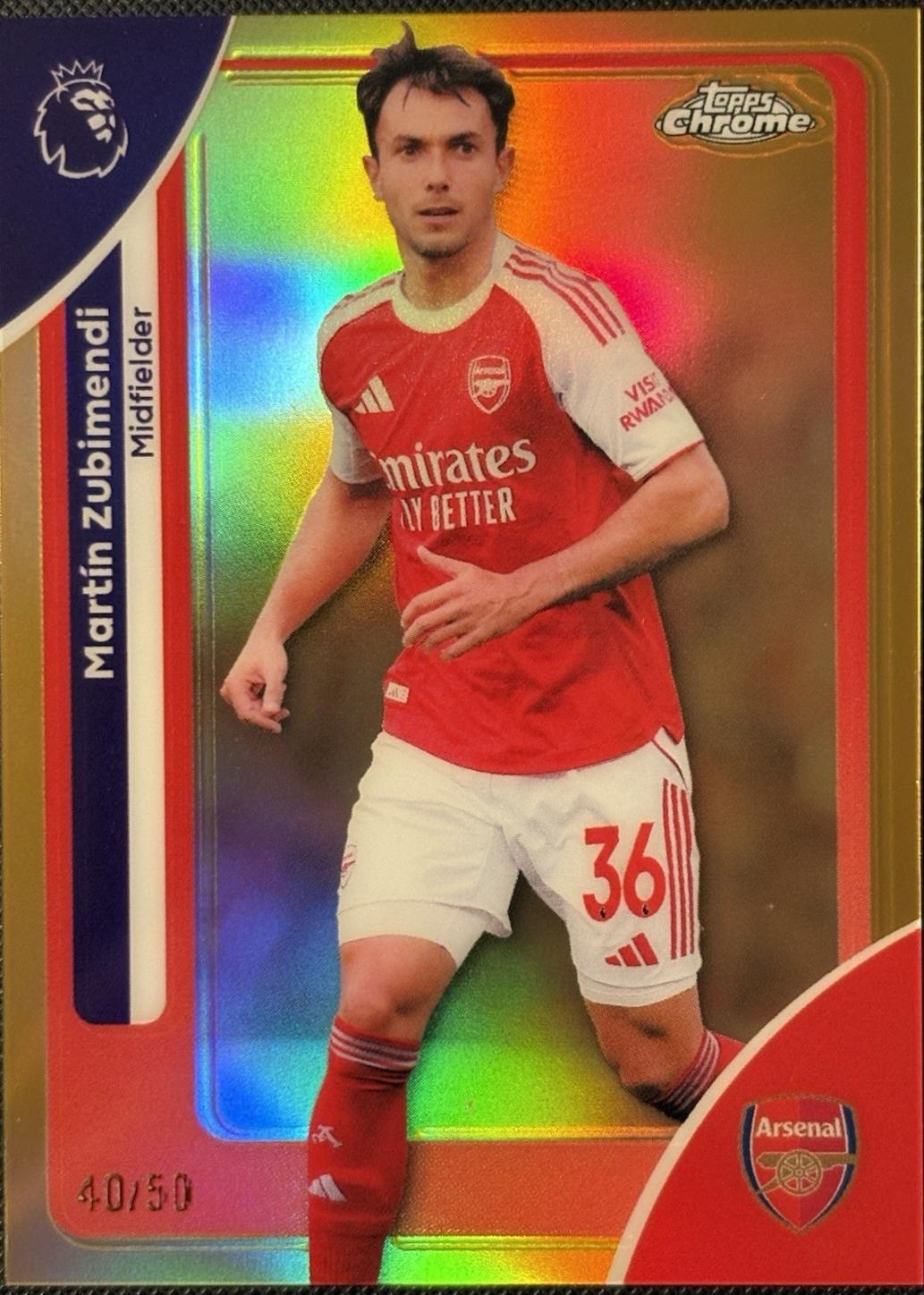 Martin Zubimendi [Gold Refractor] #18