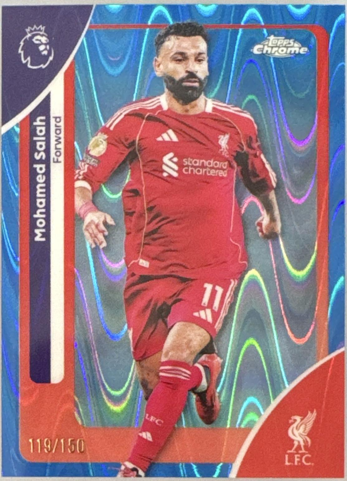 Mohamed Salah [Blue RayWave Refractor] #118