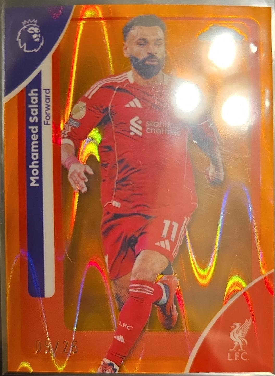 Mohamed Salah [Orange Wave Refractor] #118