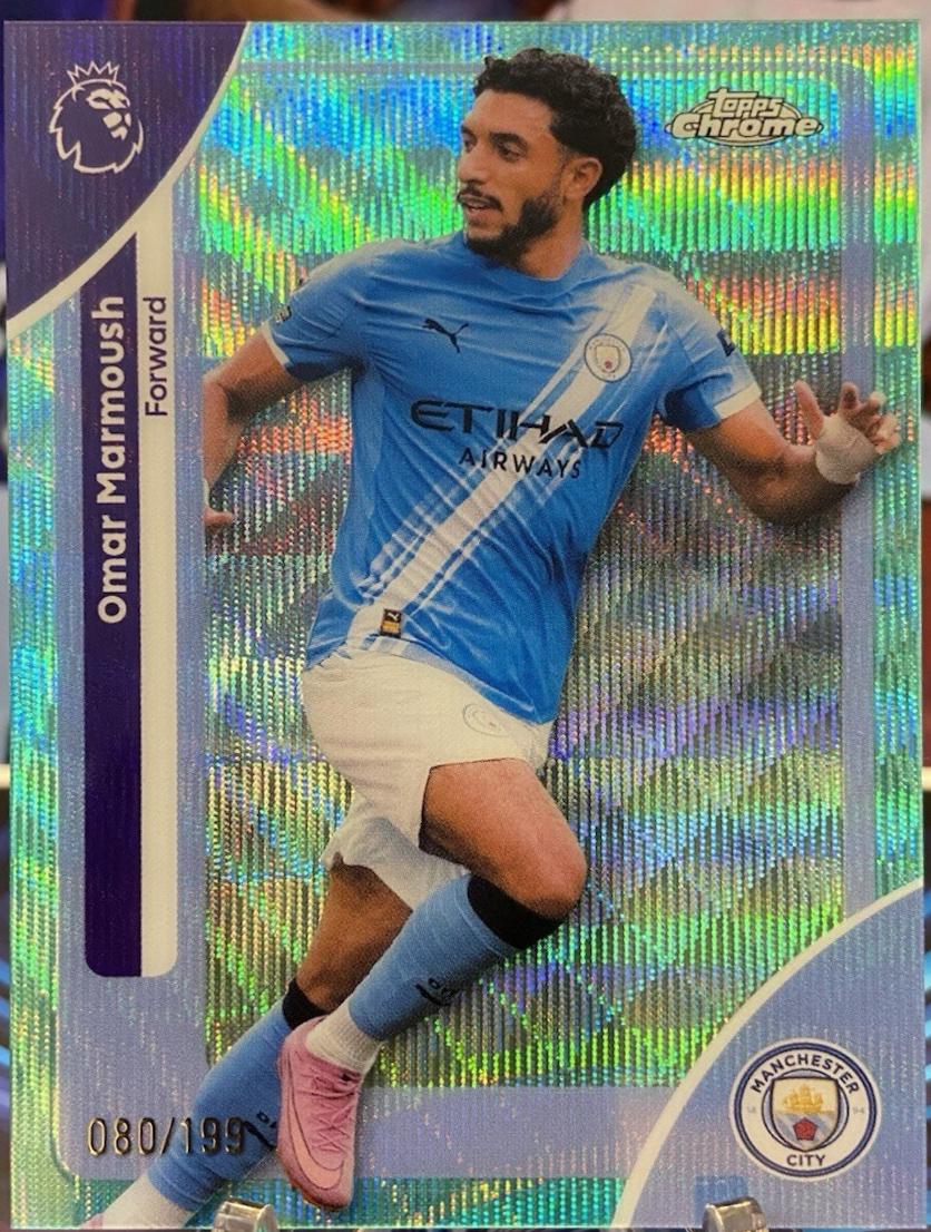 Omar Marmoush [Aqua Wave Refractor] #121