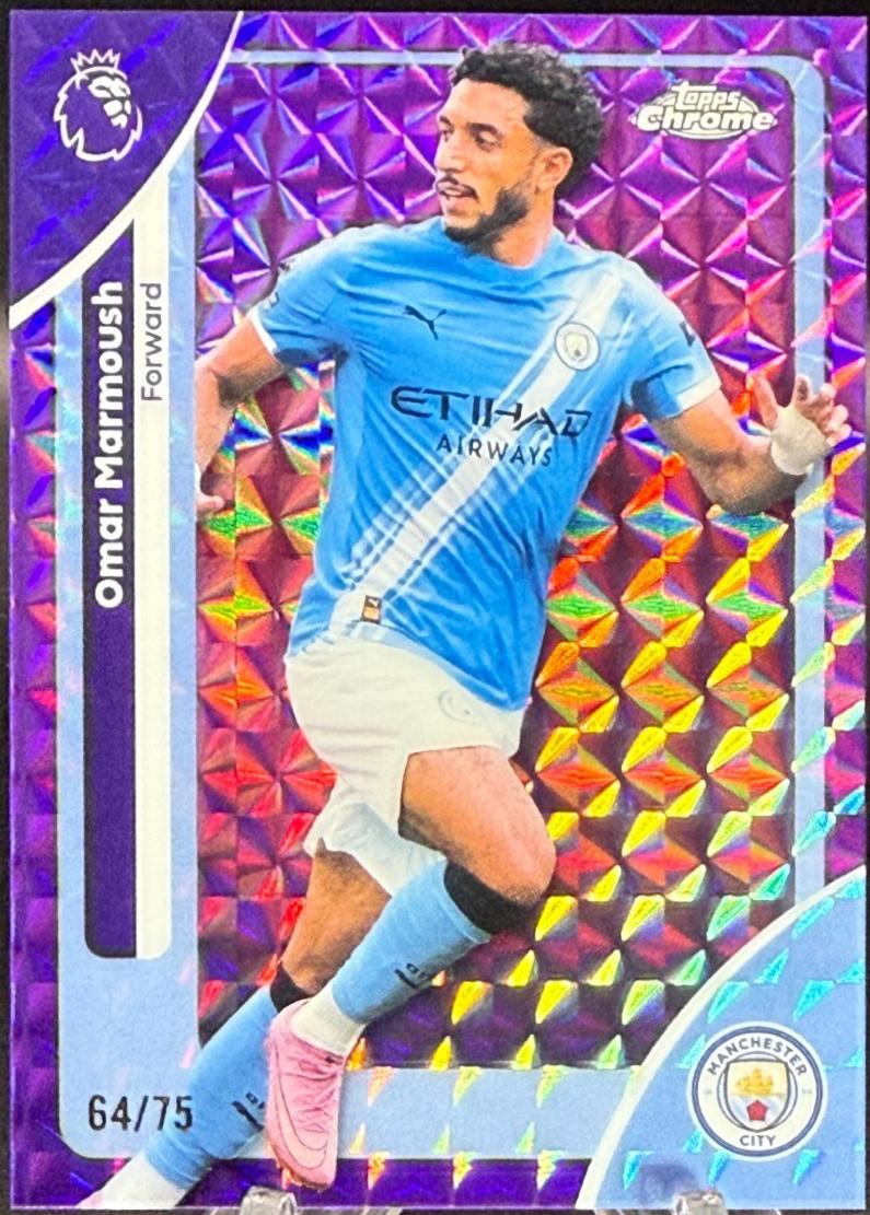 Omar Marmoush [Purple Geometric Refractor] #121