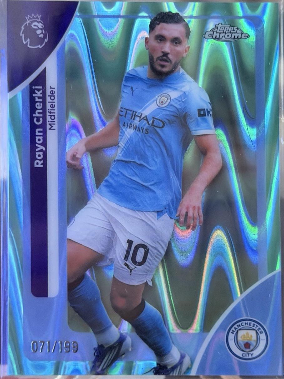 Rayan Cherki [Aqua Refractor] #126
