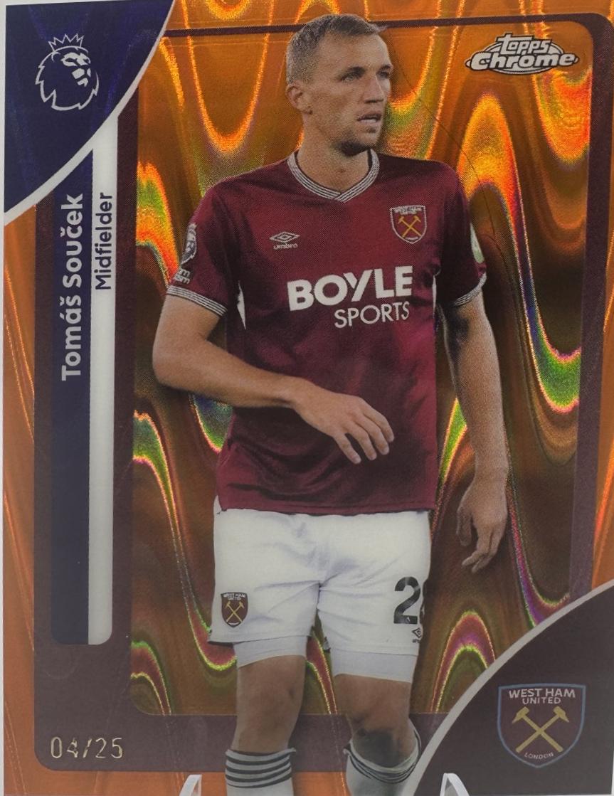 Tomas Soucek [Orange RayWave Refractor] #188