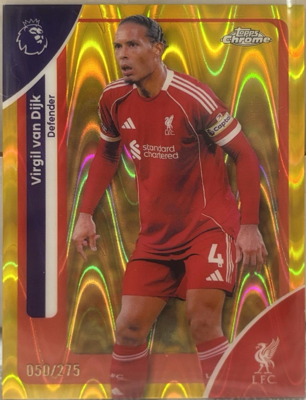 Virgil van Dijk [Yellow RayWave Refractor] #116