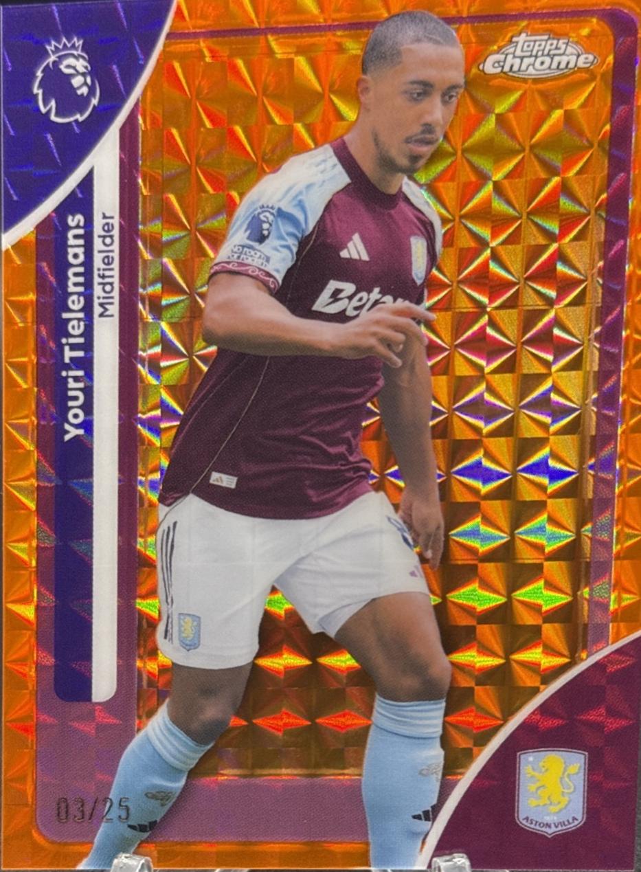 Youri Tielemans [Orange Geometric Refractor] #25