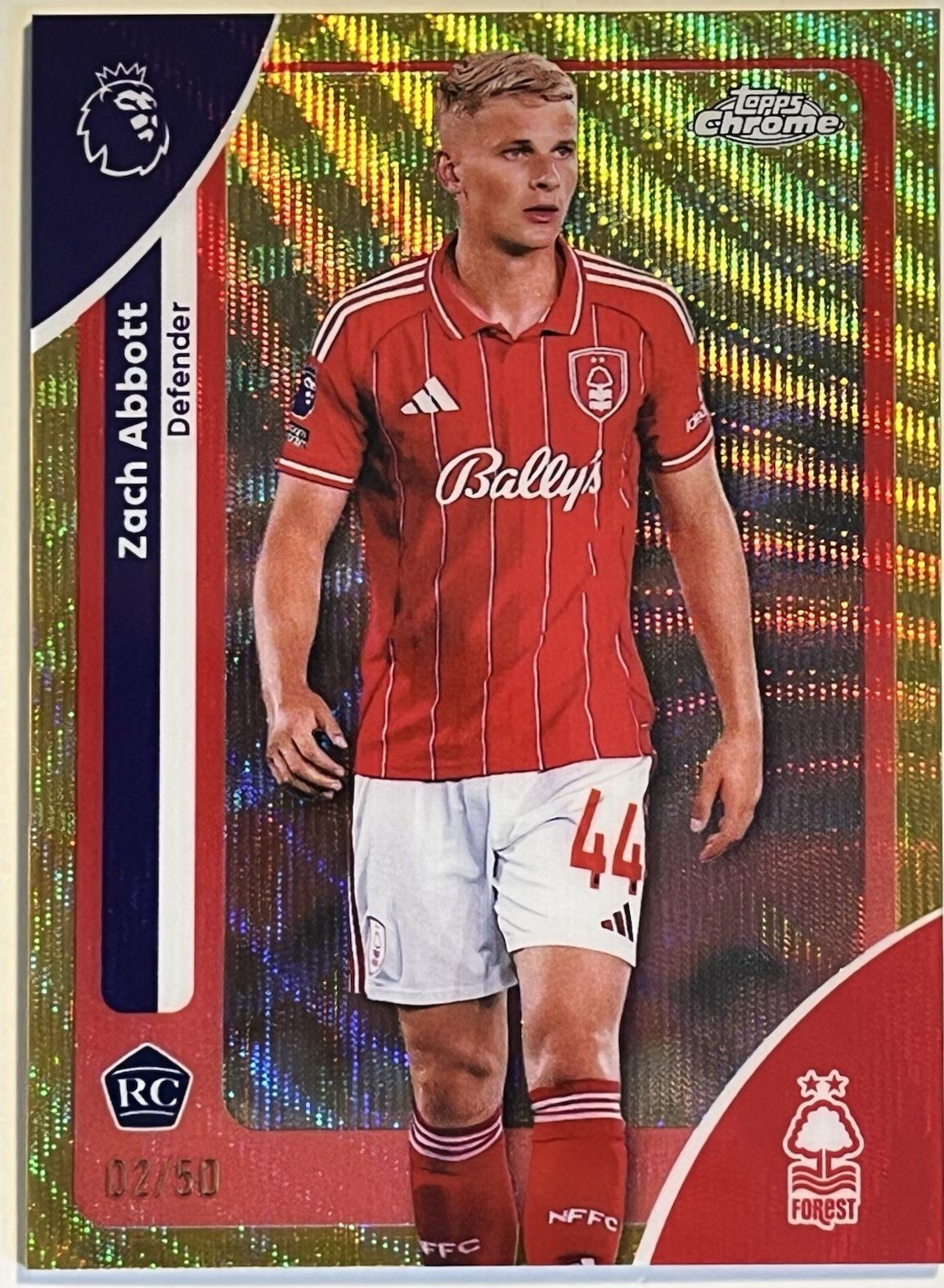 Zach Abbott [Gold Wave Refractor] #157