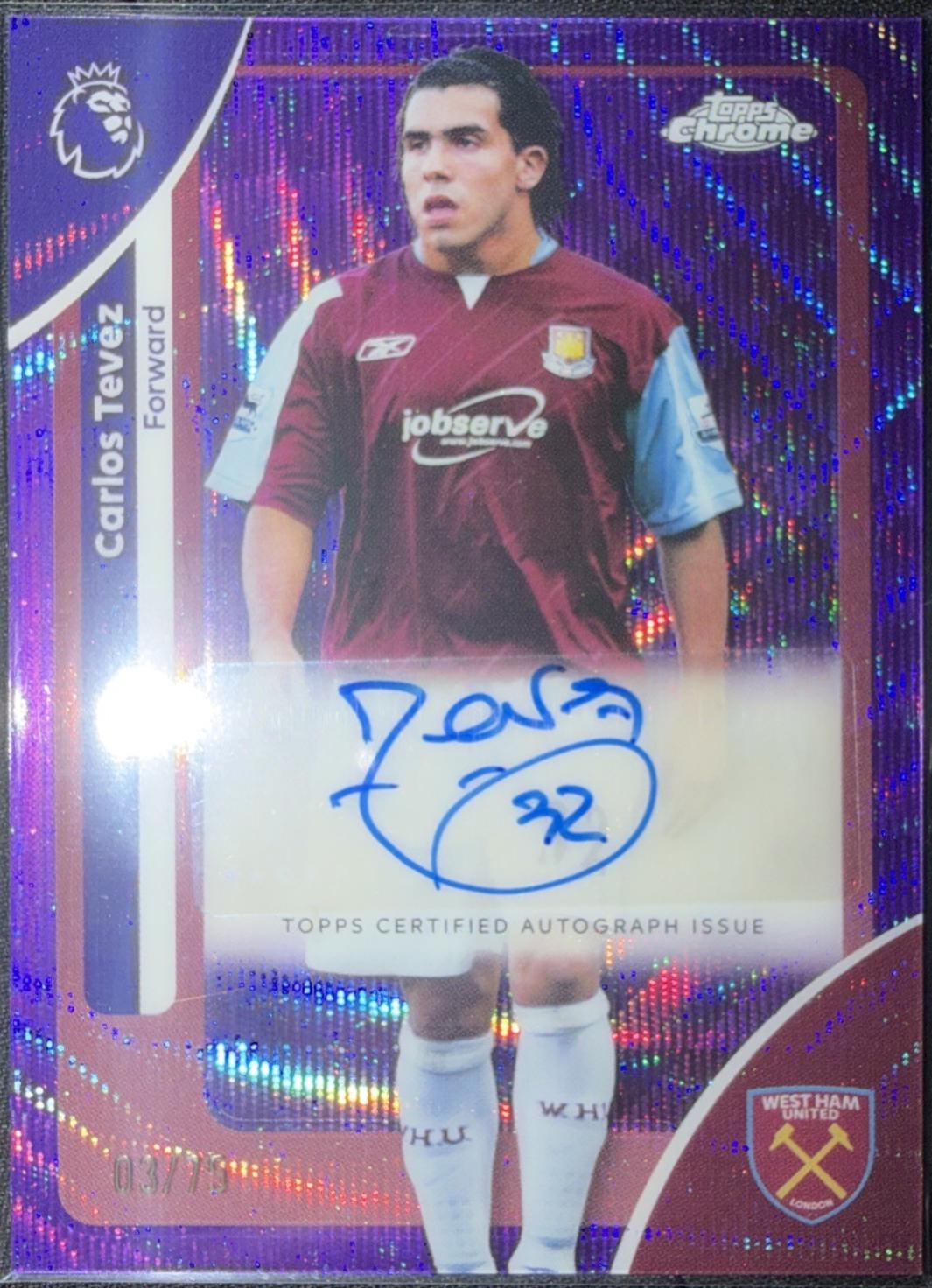 Carlos Tevez [Purple Wave] #CA-CT