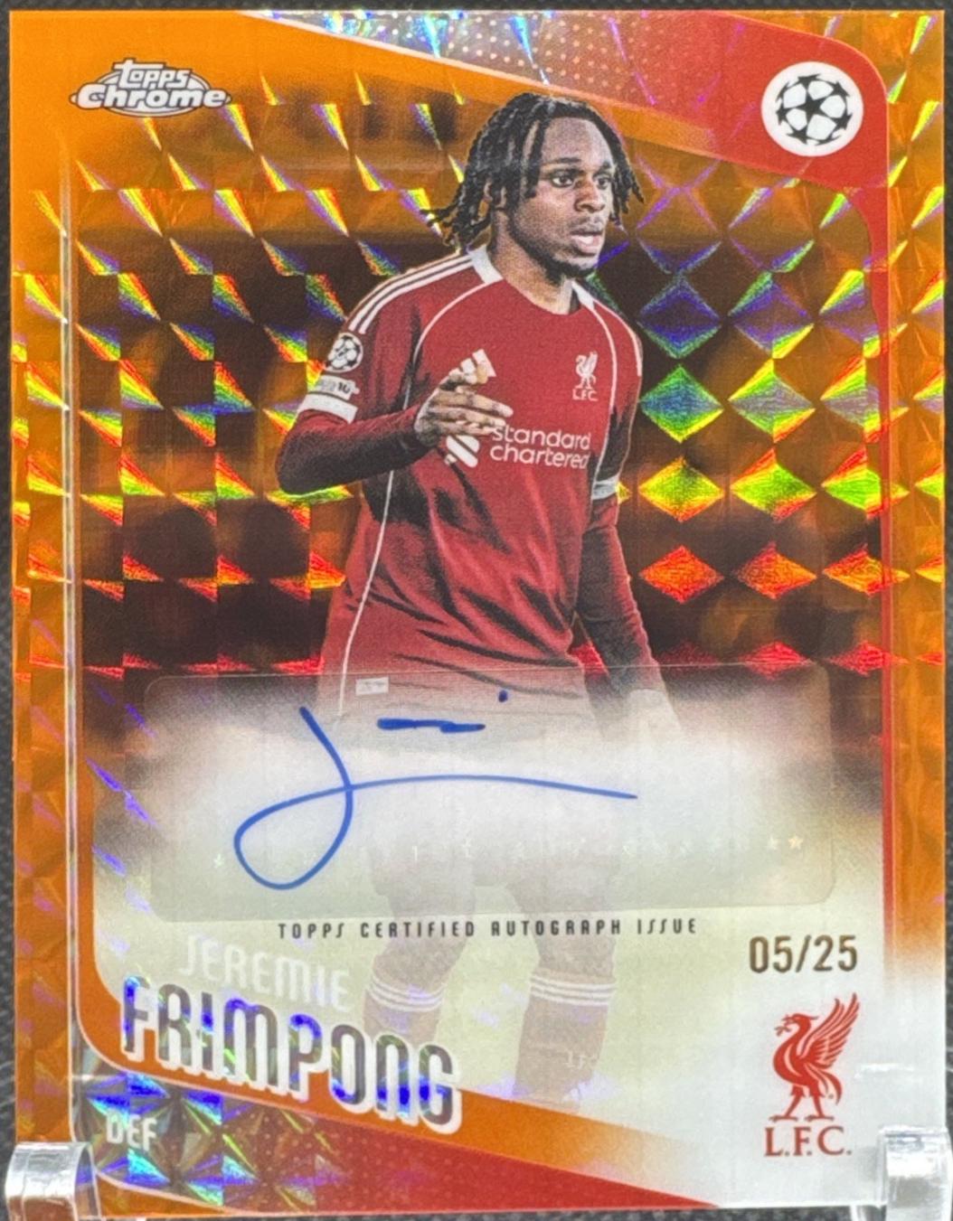Jeremie Frimpong [Orange Geometric] #CA-JF