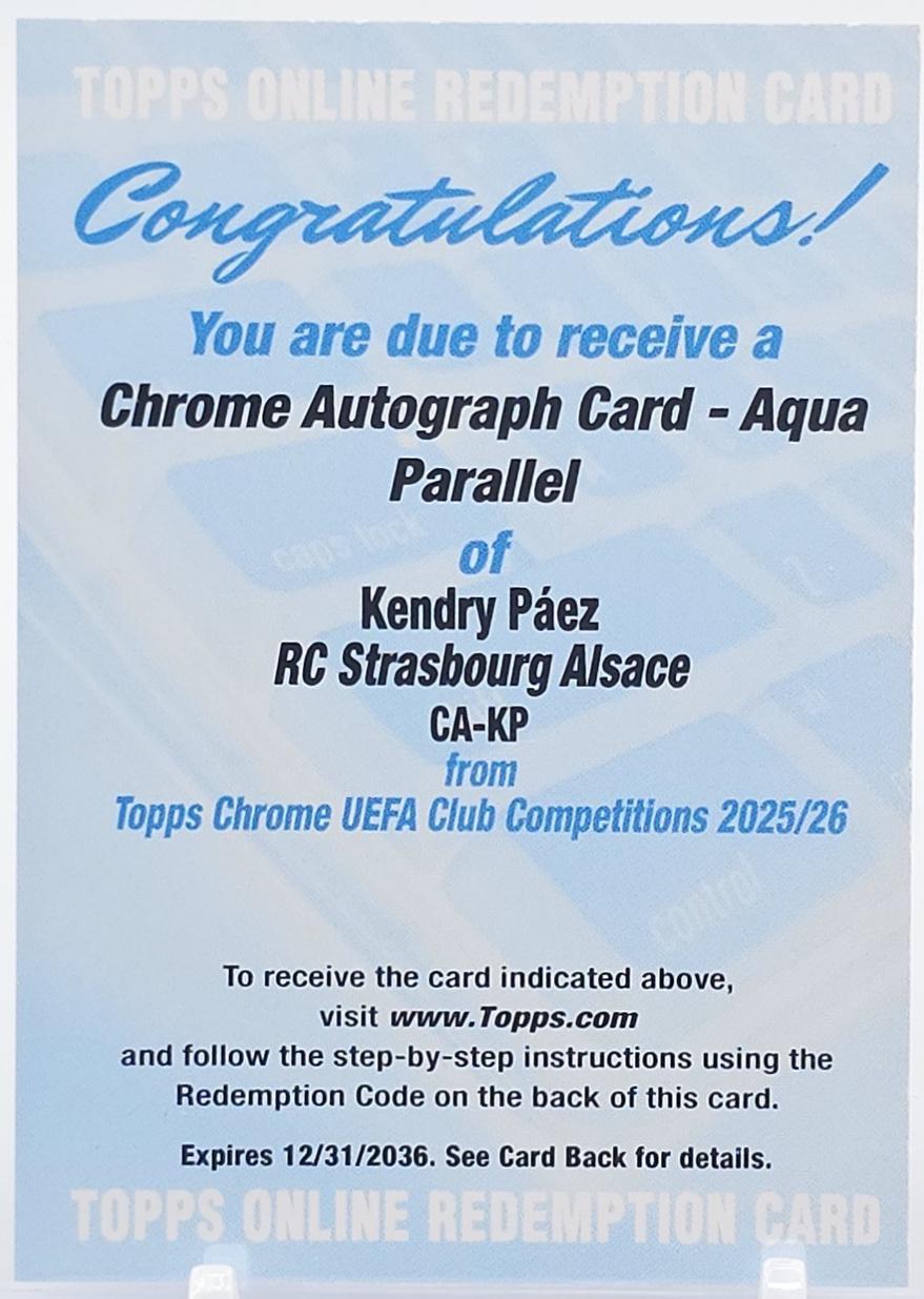 Kendry Paez [Aqua] #CA-KP