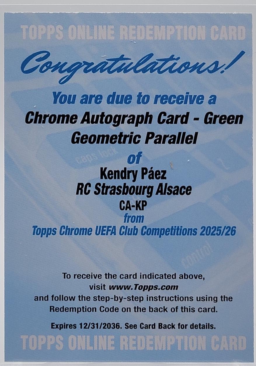 Kendry Paez [Green Geometric] #CA-KP
