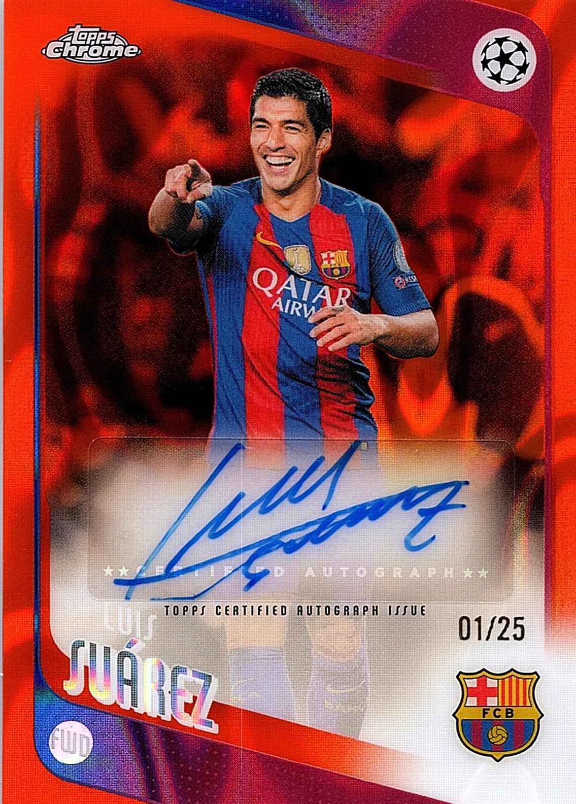 Luis Suarez [Orange Lava] #CLA-LS
