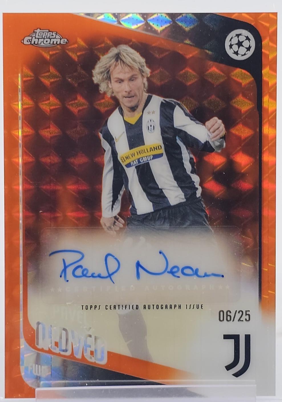 Pavel Nedved [Orange Geometric] #CLA-PN