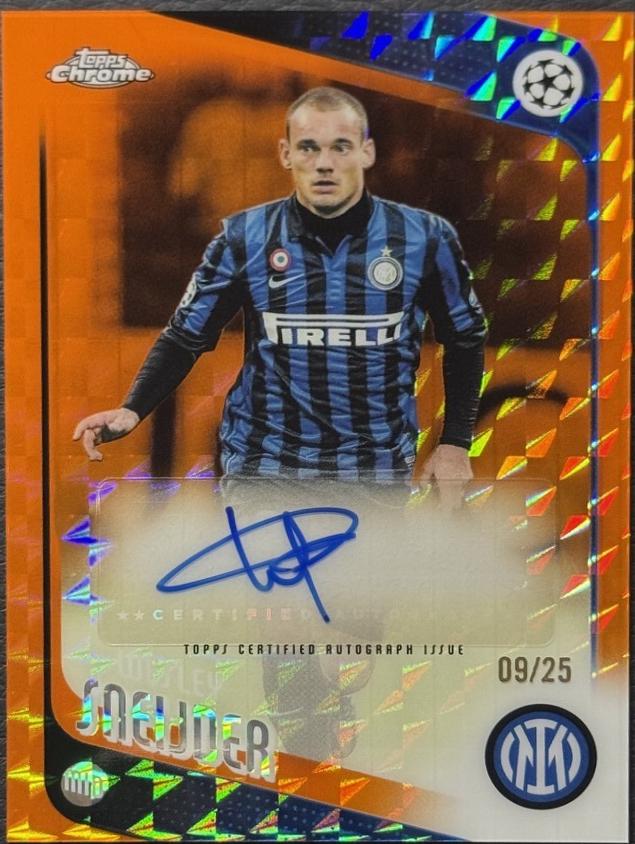 Wesley Sneijder [Orange Geometric] #CLA-WS