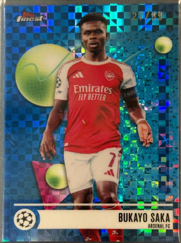 Bukayo Saka [Blue Checkerboard] #7
