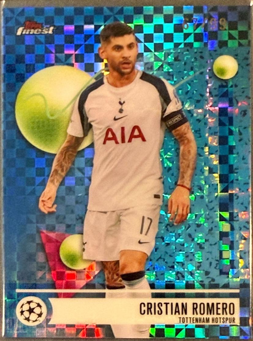 Cristian Romero [Blue Checkerboard] #133