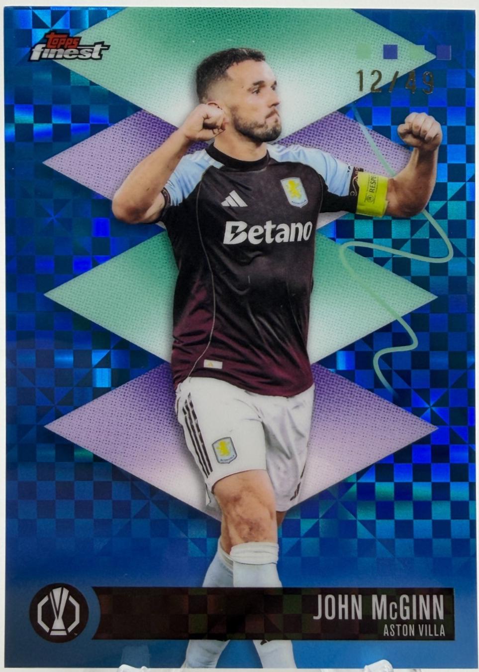John McGinn [Blue Checkerboard] #500
