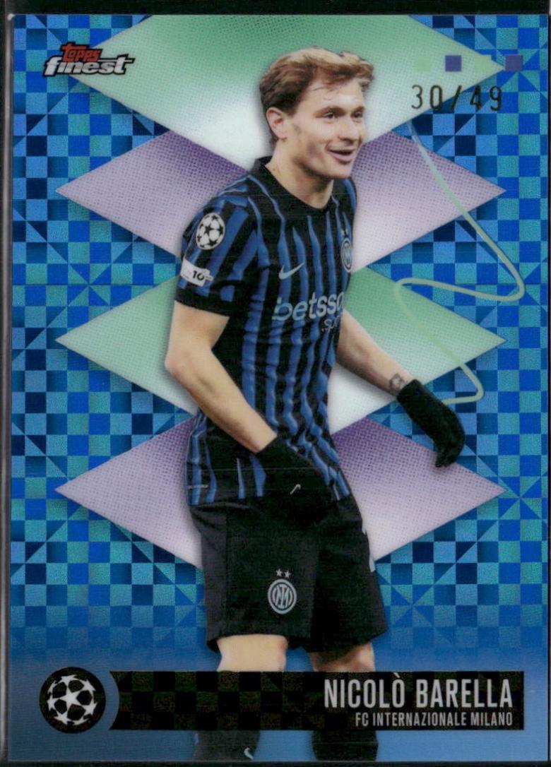 Nicolo Barella [Blue Checkerboard] #495