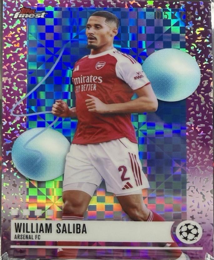 William Saliba [Blue Checkerboard] #206