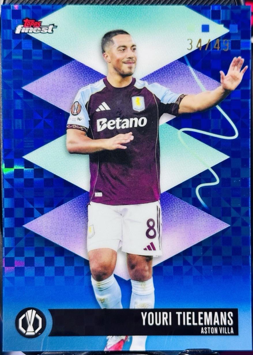Youri Tielemans [Blue Checkerboard] #441