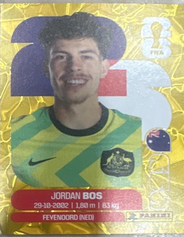 Jordan Bos [Gold Flood Crumple] #AUS6