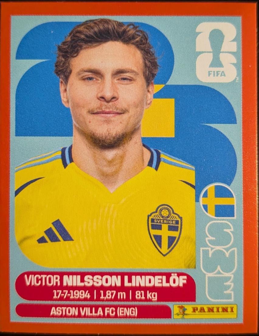 Victor Nilsson Lindelof [Red] #SWE6
