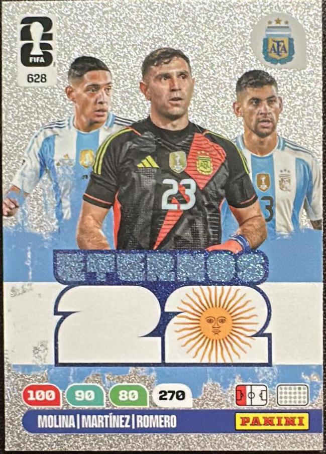 Nahuel Molina / Emiliano Martinez / Cristian Romero #628