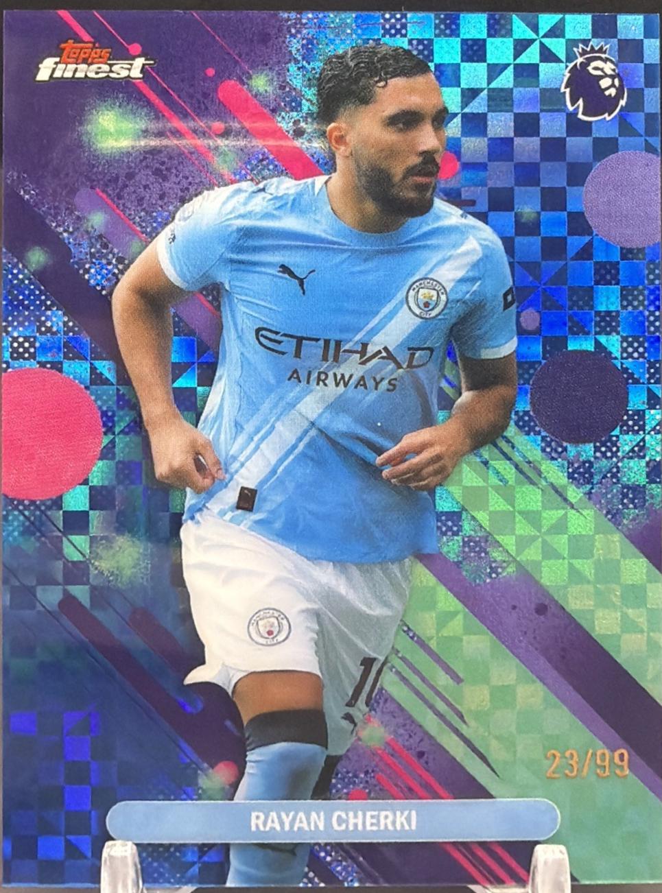 Rayan Cherki [Blue Checkerboard Refractor] #62