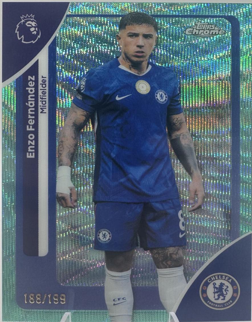 Enzo Fernandez [Aqua Wave Refractor] #66