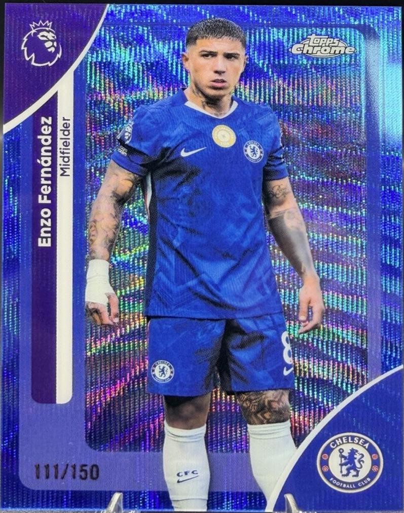 Enzo Fernandez [Blue Wave Refractor] #66