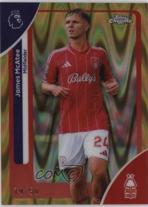 James McAtee [Gold RayWave Refractor] #156