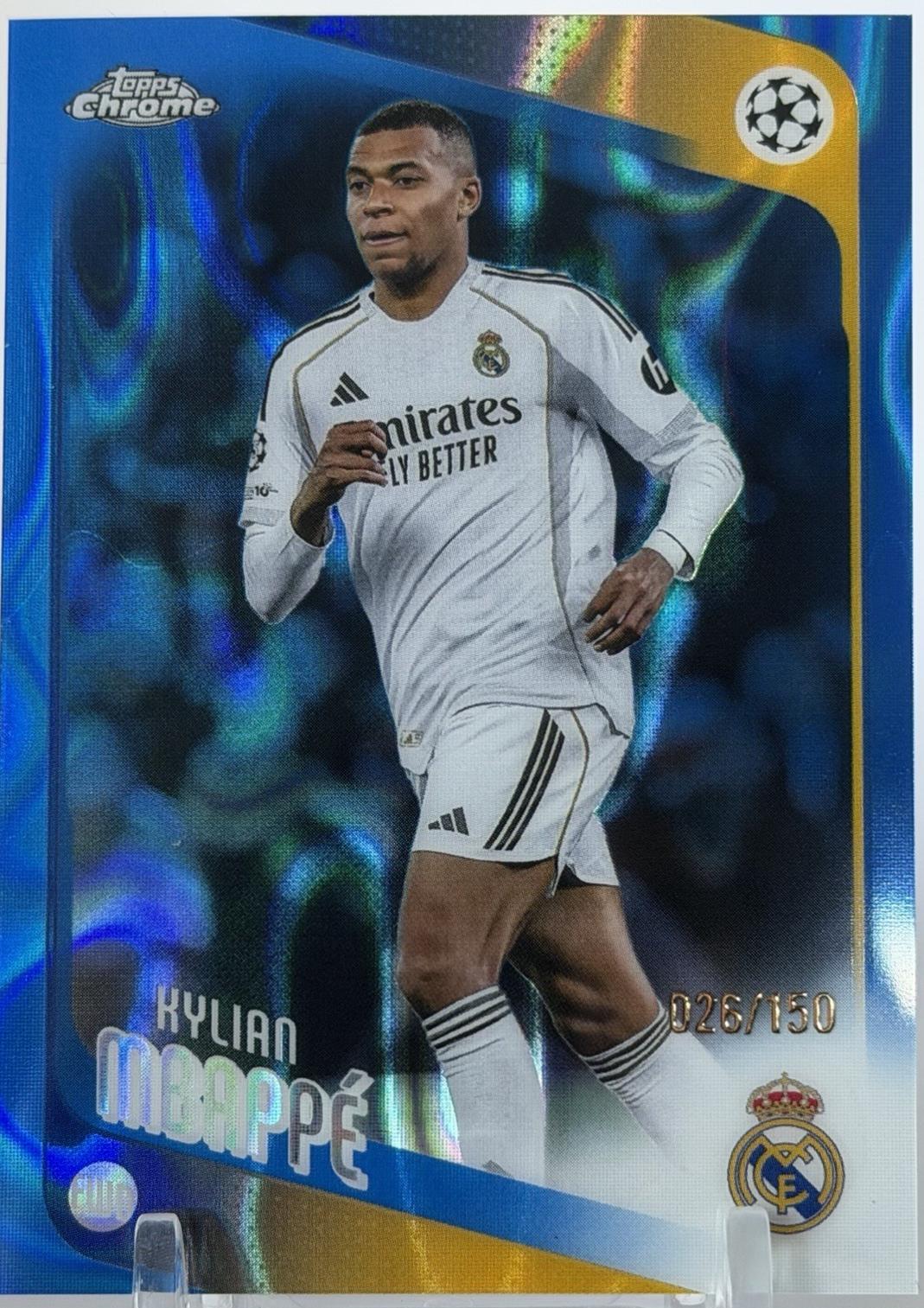 Kylian Mbappe [Blue Lava Refractor] #112