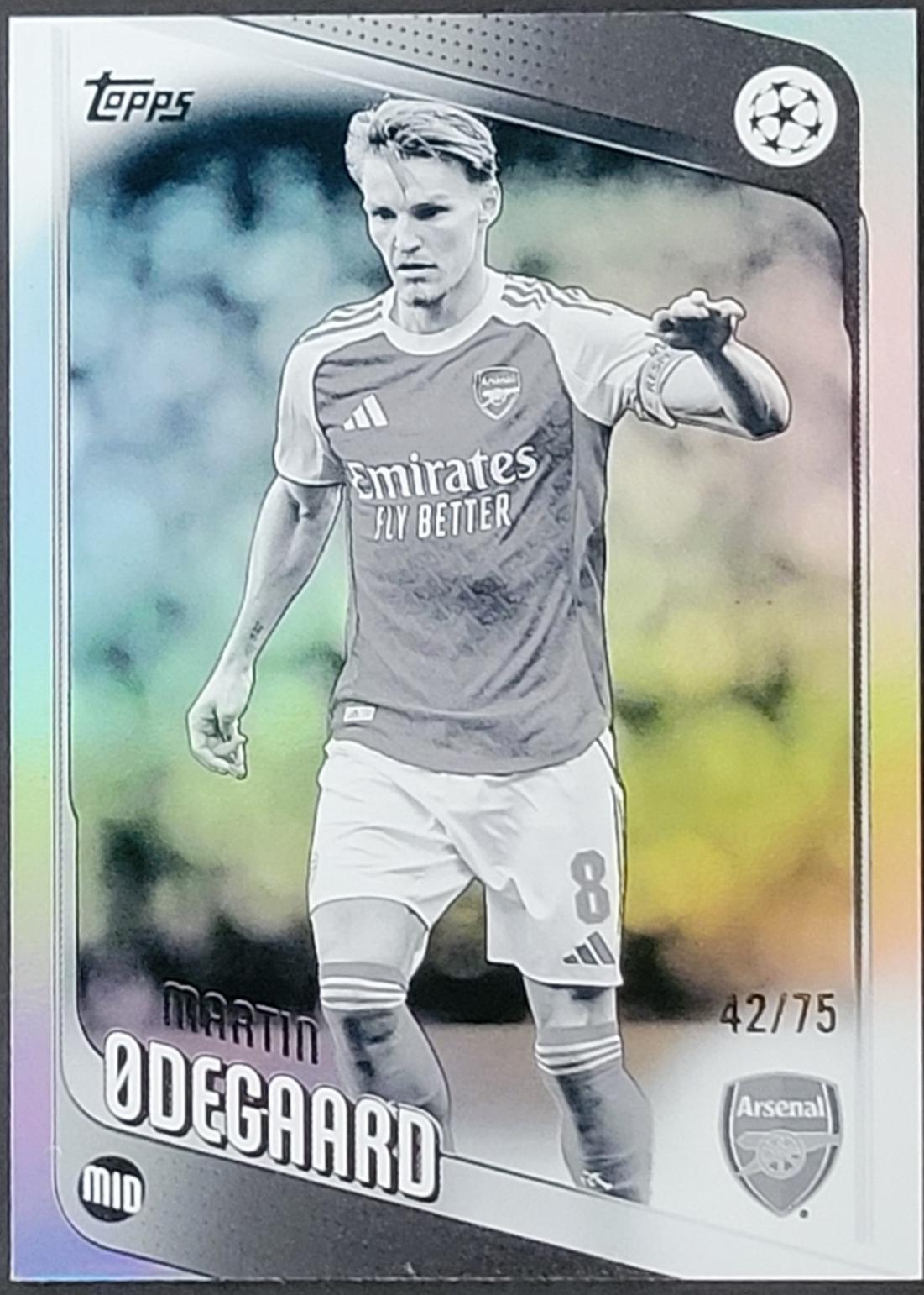 Martin Odegaard [Black White Foil] #157
