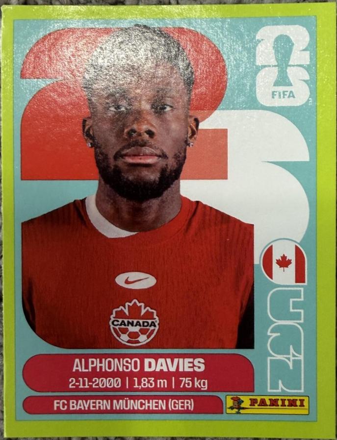 Alphonso Davies [Lime Green] #CAN3