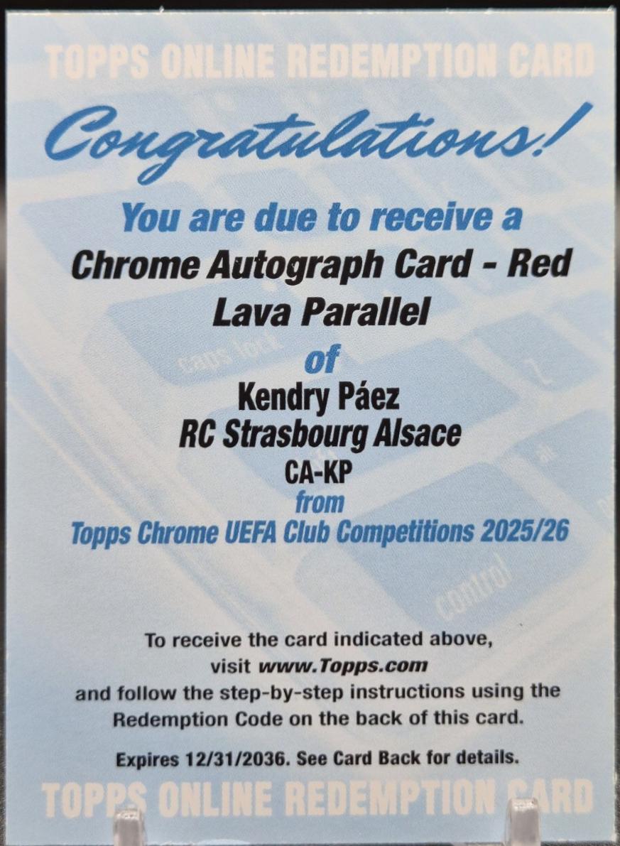 Kendry Paez [Red Lava] #CA-KP