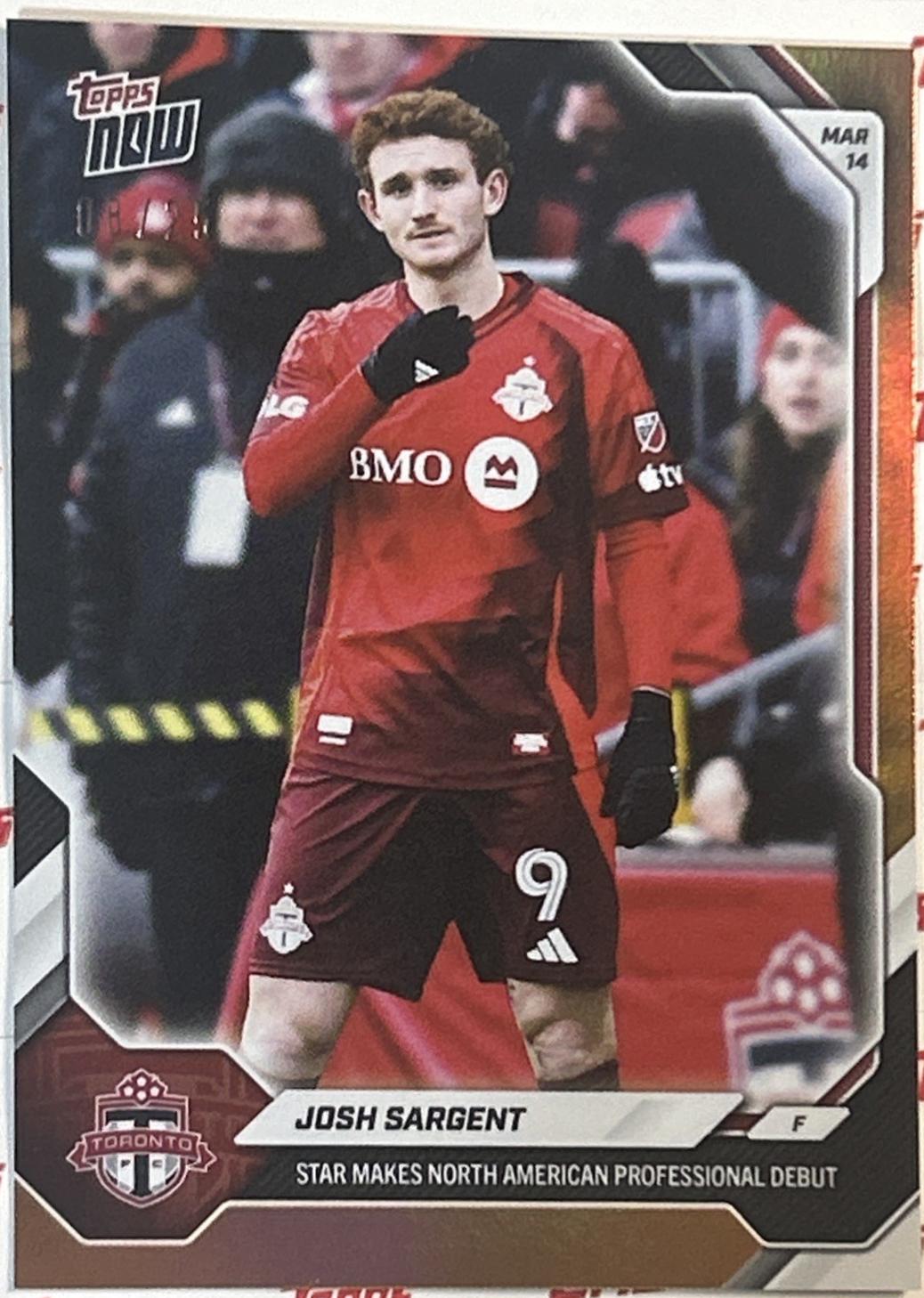 Josh Sargent [Orange Foil] #13