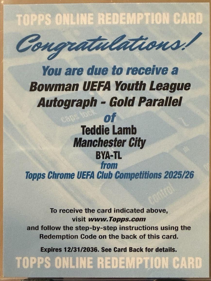 Teddie Lamb [Gold] #BYA-TL