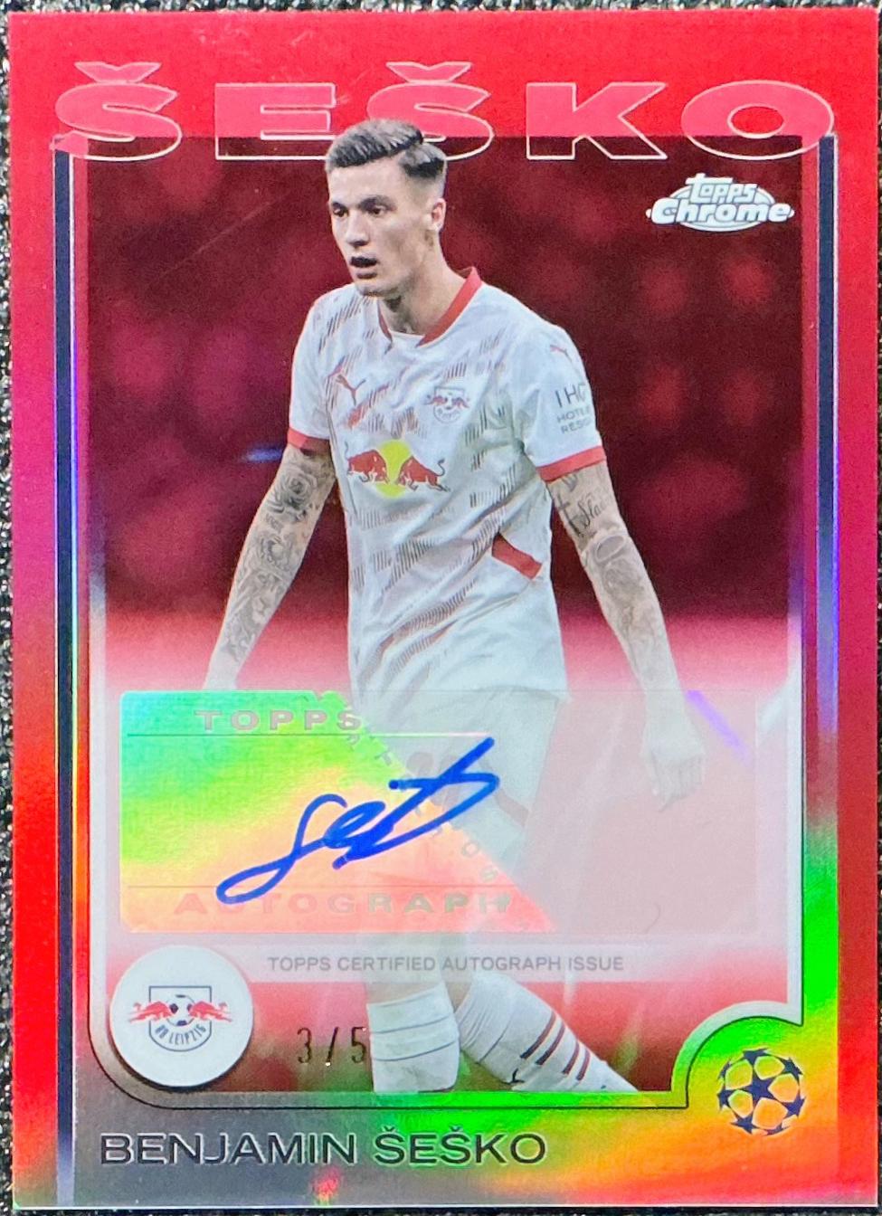 Benjamin Sesko [Red Refractor] #CA-SS