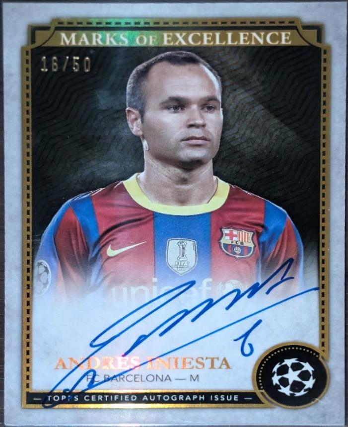 Andres Iniesta [Gold Foil] #EX-AI1
