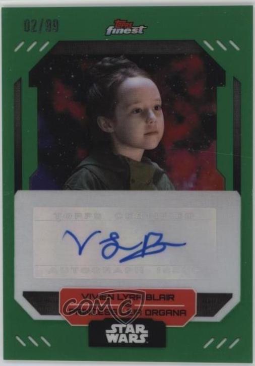 Vivien Lyra Blair as Princess Leia Organa [Green Refractor] #FA-VB